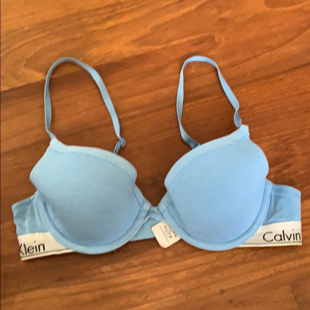 Blue Calvin Klein Bra